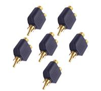 YIGZYCN RCAs Splitter - Juego de 6 adaptadores de 1 macho a 2 hembras para equipos de video y sonido
