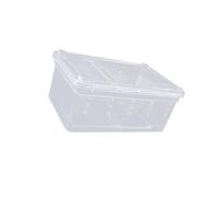 YIGZYCN Recinto transparente para reptiles, cuencas de alimentación y escondites para la cría en el hogar, ventana de observación, caja grande de hábitat de lagartijas con cubierta ventilada