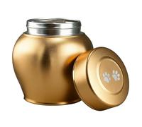 YIGZYCN Recipiente de recuerdo de mascotas, urna conmemorativa de acero inoxidable para perros y gatos, garantiza un almacenamiento en seco y un mantenimiento sencillo para cenizas