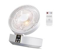 YIGZYCN Refrigeradores de aire de escritorio USB con control remoto con función de temporizador, batería plegable de 4000 mAh, rotación automática de 120°, ventilador de 3 velocidades, ventilador de