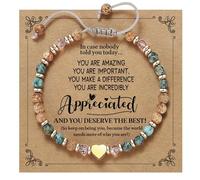 YIGZYCN Sofisticada piedra natural única, cadena de mano con cuentas, joyería de uso diario, accesorios de muñeca para mujer, ágatas negras, corazón, One Size, como se describe