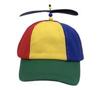 YIGZYCN Sombrero de béisbol con hélice de arco iris, unisex, divertido sombrero para fiestas de cumpleaños y eventos escolares
