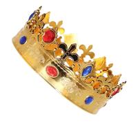 YIGZYCN Sombrero de corona de cumpleaños con corona de rey y reina, accesorios de disfraz de Halloween para niños y adultos