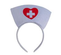 YIGZYCN Sombrero de enfermera para cosplay, diadema de calabaza, diadema de Halloween, disfraz de enfermera, disfraz de fiesta de cosplay