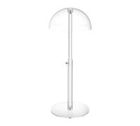 YIGZYCN Soporte acrílico para sombreros con tornillo protector ajustable para tiendas minoristas y personales, soporte superior de cúpula