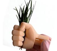 YIGZYCN Soporte creativo para plantas, accesorio único, altura regulable, para decoración del hogar, oficina, jardín, novedoso soporte impreso en forma de brazo