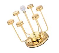 YIGZYCN Soporte de exhibición antivuelco, soporte para joyas, ahorro de espacio, decoración del hogar, estante de secado de tazas de acero inoxidable y soporte de exhibición de joyas, base estable