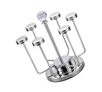 YIGZYCN Soporte de exhibición antivuelco, soporte para joyas, ahorro de espacio, decoración del hogar, estante de secado de tazas de acero inoxidable y soporte de exhibición de joyas, base estable