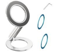 YIGZYCN Soporte de teléfono plegable de aluminio de doble cara para gimnasio, cocina, escritorio, multifunción, soporte delgado