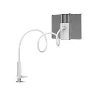 YIGZYCN Soporte para tablet para cama con brazo ajustable y clips desmontables para múltiples dispositivos, soporte para teléfono