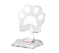 YIGZYCN Soporte plegable transparente para tablet con base antideslizante reforzada para mejores ángulos de visión