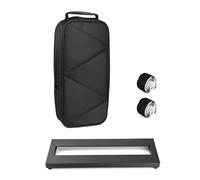 YIGZYCN Soporte portátil para pedal de efecto de guitarra, tamaño pequeño, con bolsa de transporte portátil y 2 rollos de cintas