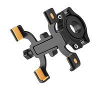 YIGZYCN Soporte universal para teléfono de bicicleta, aleación de aluminio, 4 garras, giratorio 360 grados, para viajeros y ciclistas
