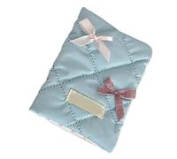 YIGZYCN Sweet Bows - Fundas para pasaportes, estilo coreano, fundas para pasaportes, tarjetas de visita, tarjetas de crédito, Blue