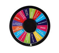 YIGZYCN Tabla de ruleta giratoria de doble cara interactivamente para KTV con ruedas de ruleta para reuniones de grupo, multiusos, para tomar decisiones de fiesta