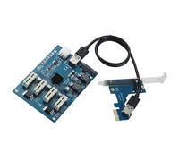 YIGZYCN Tarjeta adaptadora de GPU múltiple ASM1184e Control principal para minería y renderizado con ranuras PCIE para tarjeta de minería