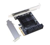 YIGZYCN Tarjeta controladora interna de 6 puertos suave para Raid III 6GB/S Pci-E para PC de escritorio, compatible con SSD para W/Low