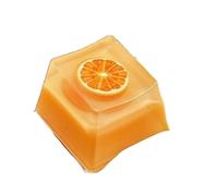 YIGZYCN Tecla mecánica de eje cruzado compatible con LED, diseño de gelatina, varias teclas de resina de frutas, 1 tecla de resina