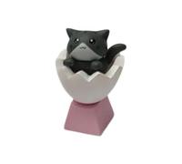 YIGZYCN Tecla personalizable de animales con diseño de gatito para teclados mecánicos, configuraciones de juego cruzadas, teclas de repuesto