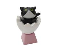 YIGZYCN Tecla personalizable de animales con diseño de gatito para teclados mecánicos, configuraciones de juego cruzadas, teclas de repuesto