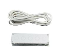 YIGZYCN Teclado ergonómico pequeño de 5 teclas, interruptores mecánicos personalizables, teclado mecánico para juegos intensos, fácil copia y acceso directo