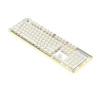 YIGZYCN Teclados mecánicos de cable delgado de 104 teclas, silenciosos, RGBs, retroiluminados, IPX4, impermeable, para uso en computadora, silencios, teclados