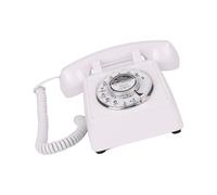 YIGZYCN Teléfonos fijos para el hogar, retro, giratorio, teléfono de casa con timbres y volúmenes, analógicos de escritorio de moda antigua, teléfono de sonido fuerte