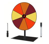YIGZYCN Tocadiscos de ruleta con diseño de ruleta para fiestas, enseñanza, supermercados, placa giratoria borrable