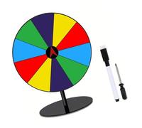 YIGZYCN Tocadiscos de ruleta con diseño de ruleta para fiestas, enseñanza, supermercados, placa giratoria borrable