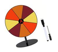 YIGZYCN Tocadiscos de ruleta con diseño de ruleta para fiestas, enseñanza, supermercados, placa giratoria borrable
