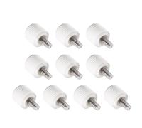 YIGZYCN Tornillos giratorios de mano 6# 32 compatibles con la mayoría de carcasas de computadora, cabeza de goma, cómodo panel lateral, tornillo de pulgar