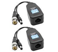 YIGZYCN Transmisor balun de vídeo multiformato para AHD CVI TVI CVBS señales coaxiales de par trenzado y transmisores de vídeo Balun