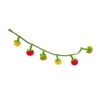 YIGZYCN Varita de juego para actividades activas de mascotas y vinculación de tomates coloridos, ejercicio para gatos felinos, juguete interactivo para ejercicio