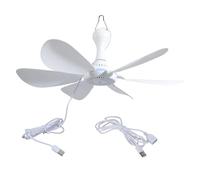 YIGZYCN Ventilador de escritorio USB ligero con cable de alimentación de 10.7 pies, hojas de 16.5 pulgadas para interiores y exteriores, ventilador USB de bajo 5 V, diseño seguro