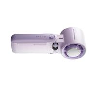 YIGZYCN Ventilador de mano silencioso de 6000 mAh, potente ventilador silencioso, textura de ventilador portátil, adecuado para dormitorio, oficina y escuela, ventilador de mano ajustable
