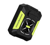 YIGZYCN Ventilador de refrigeración portátil montado en la cintura, luz LED integrada, clip de acero al carbono con fuente de alimentación de 5000 mAh para mensajeros deportivos, ventilador portátil