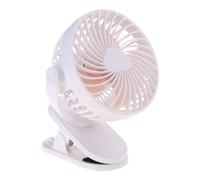 YIGZYCN Ventilador eléctrico de carga USB para dormitorio, viajes, portátil, ventilador de techo con clip de 4 velocidades ajustables para dormitorio, con termostato, clip de viaje al aire libre o
