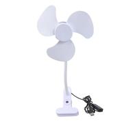 YIGZYCN Ventilador giratorio de 360 grados de 5.5 pulgadas, control de velocidad variable, ventilador de cuello flexible para configuraciones de escritorio de computadora, ventilador portátil de