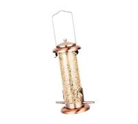 YIGZYCN Vintage Styles - Comedero para pájaros de dos puertos, construcción de metal, ratones de bajo mantenimiento, para exteriores, piedra para pájaros