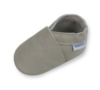 YIHAKIDS Chausson Cuir Bébé Chaussons Cuir Souple Bébé fille garçon Premiers Pas Mignon Chausson Bebe Antideslizante 0-6 Mes-2 ans, Verde Grisáceo, 18-24 mois