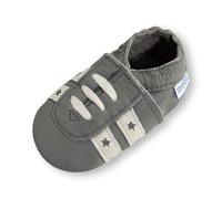 YIHAKIDS Chaussures Bébé filles Garçons Cuir Souple Bébé Enfant Chaussons Cuir doux Chaussures fille garçon Premiers Pas 0-6 Meses - 2ans, Gris Zapatos Deportivos, 0-6 mois