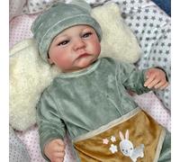 YIHANGG 46cm Muñeca Reborn Realista Bebés Reborn Reales con Género Ojos Abiertos Rechoncho de Cuerpo Entero Parecido a la Vida Niño Recién Nacido Regalos de Cumpleaños de Navidad