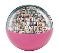 YIHANGG Bola de Cristal 3D con WiFi 2.7 Pulgadas Reproductor Digital de Vídeo y Fotos Globo de Cristal con Foto de Regalo Subible Personalizado Esfera Luminosa con Latido(Pink)