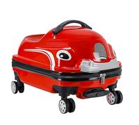 YIHANSS 20 "La Maleta de Viaje de Viaje para niños, niño pequeño Que Monta un Equipaje Ligero con Rueda silenciosa de 360 °, diseño de Forma de Auto de Equipaje de IDA