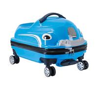 YIHANSS 20 "La Maleta de Viaje de Viaje para niños, niño pequeño Que Monta un Equipaje Ligero con Rueda silenciosa de 360 °, diseño de Forma de Auto de Equipaje de IDA