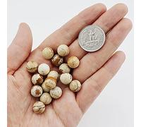 YIHANSS 30pcs 0.26 ''-. 33 '' Natural Crystal Blue Ball Divination Sphere Ornament para Fengshui, Scrying, Decoration, Buddha Beads Good Luck Amulet Gift Crystal