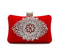 YIHANSS Bolso de banquete, bolsa redonda pequeña de seda, bolso de noche