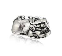 YIHANSS Charmos de Plata esterlina para Joyas Que Hacen pixiu encantos meditación de Adornos Colgante para el Collar de Pulseras Que Crean y la elaboración de la creación de Riqueza 1pcs Cinnabar