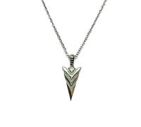 YIHANSS Collares Personalidad, Flecha, Luminoso Brillante Colgante de Flecha Lanza Lanza en Colgante de Lucio Oscuro para Mujeres Hombres (Color: Bronce)