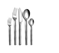 YIHANSS Conjunto de Cubiertos de diseño de Creatividad de 20pcs Cuchada de bistec de Acero Inoxidable y bifurcación de vajillas de sajuos de Oro (Color: 20pcs Plateado) (Plata de 20pcs)